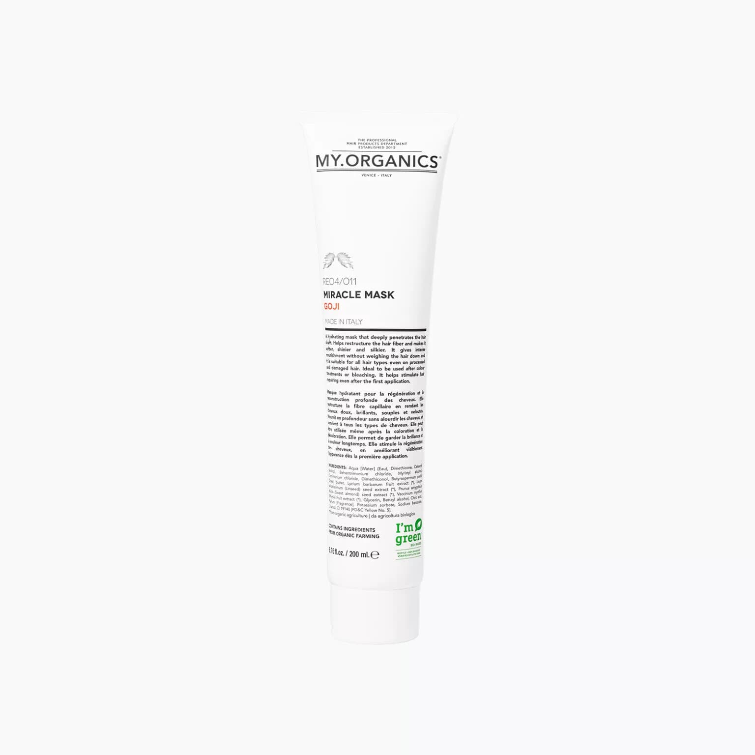 Nawilżająca maska do włosów My.Organics Miracle Mask z ekstraktem Goji (200 ml)